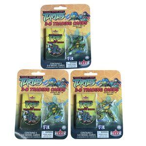 3 Teenage Mutant Ninja Turtles 3-D Trading Cards TMNT 2003 bundle